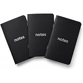 PATARA Cep Not Defteri, 3'l&uuml; Defter Seti, &Ccedil;izgili Mini Defter, 48 Sayfa | NOTES &mdash; Pocket Notebook &bull; K&uuml;&ccedil;&uuml;k Not Defteri &bull; 100 g