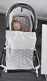 Vizaro – Das SPANNBETTTUCH für die Bettmatratze des BABYWAGENS – 100% Baumwolle – Hergestellt in der EU mit kontrolle gegen schädlichen substanzen – SICHERES PRODUKT: das baby kann ohne risiko daran lutschen – Weiße Sternchen - 9