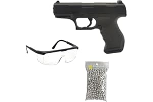 Saigo Defense Pack Airsoft Pistolet G.19 à Ressort/Couleur: Noir/Matière: Métal/Puissance 0.2 Joule/Livré avec Accessoires