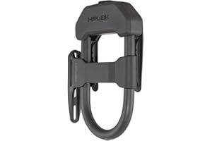 Hiplok DXF Bike D Lock (22 x 15 x 3.5 cm) with Hiplok Frame Bracket & 3 Keys- Black. Sold Secure Powered Gold & Pedal Diamond Bike/Bicycle D Lock