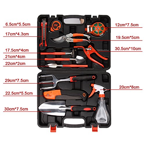 Dazone® 12-teilig Gartengeräte Set/ Garten Werkzeug Set für Gartenarbeit - 5