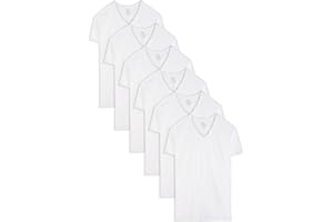 Fruit of the Loom Herren Stay Tucked T-Shirt mit V-Ausschnitt Unterwäsche (6er Pack)