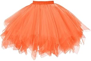 GOOBGS Damen 50er Ballettrock Multi-SchichtenVintage Ballet Blase Firt Tulle Petticoat Puffy Tutu