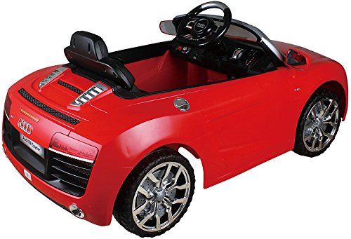 AUDI R8 Spyder V10 Coupe 12V Kinder Elektroauto Elektro Kinderauto Kinderfahrzeug (Rot)