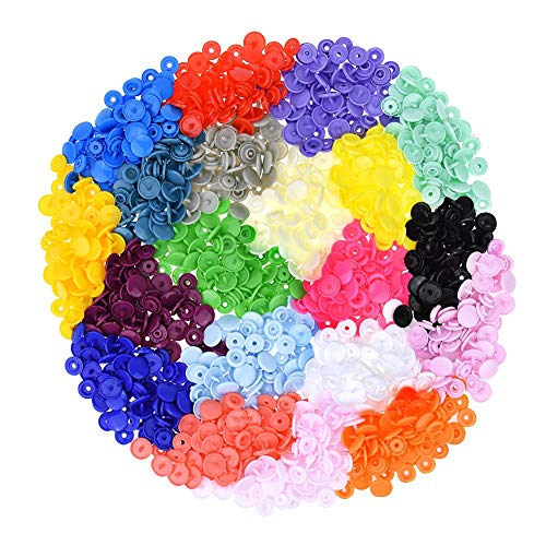 FlyRay 300pcs 20 colores tamaño 20 T5 broches resina plástica Poppers botones Snap sementales
