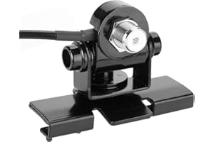 Tosuny Support de Support d'antenne Radio Mobile, Support de Pince d'antenne de Voiture Universel pour Couvercle de Coffre/Support de Porte à hayon/Porte, réglable à 360 degrés