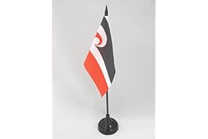 AZ FLAG - Tischflagge Māori - 15x10 cm - Maori Tischfahne 10 x 15 Cm - Flaggen