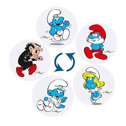 DIE SCHLÜMPFE Kinder-Taschenlampe / Projektionslampe, Jungen blau Lampe mit Projektor for boys von ANSMANN - 5