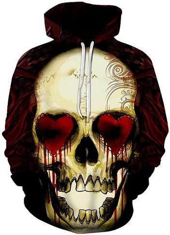 New Fashion Men/Women 3d Hoodies Print Metal Skulls Hooded red Love eyes Hoodies man Thin 3d Sweatshirts Hoody hip hop Tops,WEIYI-248,6XL