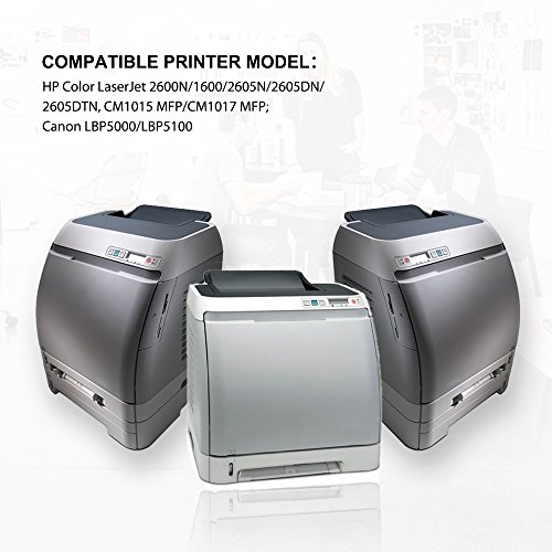 Cool Toner kompatibel Toner fuer Q6000A Q6001A Q6002A Q6003A(HP 124A) fuer HP Color Laserjet 2600, 2605, 1600, CM1016, CM1017(K-2500, C/M/Y-2000 seiten) - 5