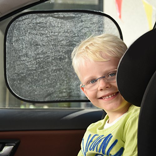 Auto-Sonnenschutz für Babys und Kinder von colourful clouds, selbsthaftende Sonnenblenden mit UV-Schutz, Sonnenblenden in handlicher Aufbewahrungstasche (2 Stück) - 7