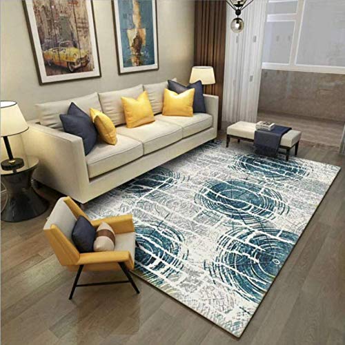 Preisvergleich Produktbild GCC Designer Rug Wohnzimmerteppich Modern Carpet Modern Abstract Kunst Muster Teppich Unschlagbaren Deal,Circle,140 * 200Cm