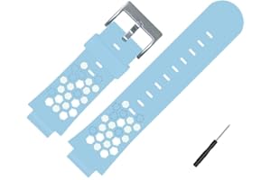 Coholl Kids Smart Watch Bandas de repuesto para de 15mm,compatible con PTHTECHUS CPROGRACE INIUPO YENISEY Silicona Correa de reloj,regalo para niñas y estudiantes,Azul-blanco