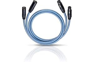 Oehlbach XXL Series 2 X 150 - kabel audio High-End z wtyczką XLR - Made in Germany - odtwarzacz CD, stopień przodu/końcowy - 2 x 1,50 m - niebieski