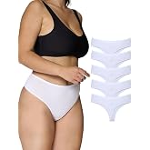 ALYA UNDERWEAR 5'li Paket Y&uuml;ksek Bel Toparlayıcı Pamuklu Tanga K&uuml;lot