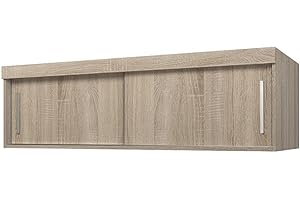 ‎POLINI HOME Polini Home Prime Comfort 150cm Breite Oberschrank Schrankaufsatz in Eiche mit 45cm Höhe