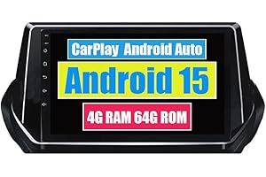 RoverOne Autoradio CarPlay per Peugeot 2008 208 2019 2020 2021 2022 Android Auto Touch Screen Bluetooth WiFi Radio Player