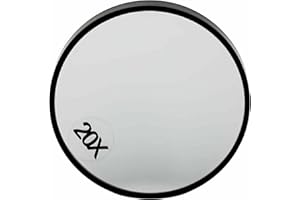 JJA 20X Magnifier Makeup Mirror, Round Magnifying 3.4 Makeup Vanity Mirror Cosmetic Mirror With Two Suction Cups for Shaving Makeup