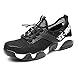Produktbild SUADEEX Herren Damen Arbeitsschuhe Stahlkappe Sicherheitsschuhe Atmungsaktiv Leicht Sportlich Trekking Wanderhalbschuhe Mesh Schutzschuhe Hiking Schuhe, 01-schwarz, 41 EU