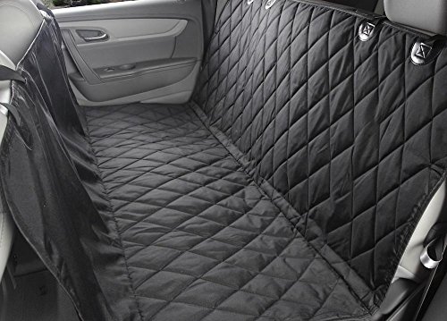 Autoschondecke oder Autositzbezug, Verstellbarer Wasser-beständiger und Rutschfester Gummi-Schutzträger Mit Anker-Sitzschutz für Universal Autos, Trucks und SUV, Hängematte Cabriolet / Schützen Ihr Auto Rücksitz Von Staub, Haar, Geruch und von Allgemeiner Zerstörung / Einfach An und Weg / Ein Muss für Alles Haustier Besitzer und Eltern - 3