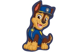 KIMBATEX TEXTIL HOGAR TIENDA Kimbatex Cojines 3D con Personajes de Licencia, 35 cm, Poliéster, Barbie, Pokemon, Sonic, Super Mario, Mickey Mouse, Minnie Mouse, Spiderman, Lilo y Stitch (Chase Patrulla)