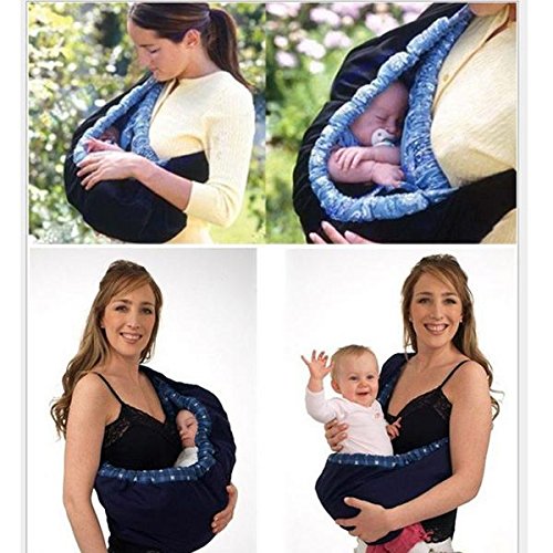 New Born Front Baby Carrier Comfort baby sling Kids child Wrap Bag Infant Carrier (Navy with Starfish)