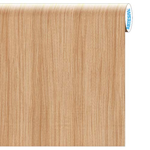 ARTESIVE WD-004 Roble Claro 30 cm x 5 MT. - Película Adhesiva