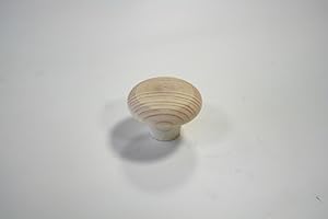 YOUNGSCHWINNDESIGN Bouton de meuble, bouton d'armoire de véritable bois pin naturel ø=40mm