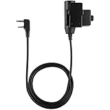 U94 PTT Cable, Military Adapter Mobile Version U94 Type Noise Reduce Headsets PTT for 2 pin BAOFENG UV5R 2-Way Radio, TYT F8,