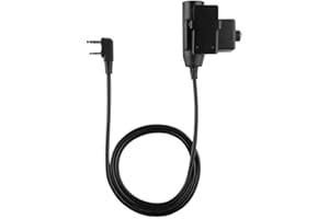 CUIFATI Z Tactical Noise Reduce Headsets U94 Type Headset Cavo PTT per BAOFENG UV5R Suono Chiaro di Alta qualità Forte Pulsante Durevole PTT attivato per Spina Versione Standard Militare