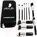 80% SALE! Professional Kabuki Makeup Brush Set By Artist Malika Jafrin ? Premium 10 Piece Kit for Your Cosmetic Needs (Face & Eye) ? Brushes for Foundation (Cream, Powder, & Mineral), Blush, Concealer, Bronzer & More