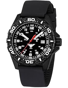 KHS Herrenuhr Reaper mit Silikonband Schwarz KHS.RE.SB