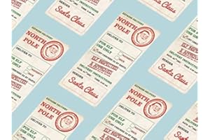 GELZ 30 x Medium North Pole Christmas Stickers Gift Present Parcel Sticky Labels Stamp (83mmx42mm)