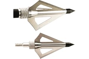 WEREWOLVES Pack de 12 têtes de flèche Arrow 3 Lames Tir à l'arc Arrow Heads Tips 100 Grains pour arbalète et Arc à poulies