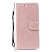 Produktbild Huawei Honor 8 Hülle, Huawei Honor 8 Schutzhülle, Alfort Flamingos Lederhülle Flip PU Leder Hülle Cover Wallet Case für Huawei Honor 8 Smartphone Tasche Handytasche mit Standfunktion (Roségold)