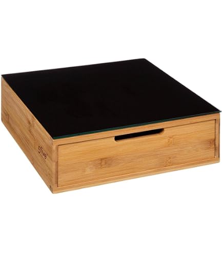 Knock Box Tiroir Amovible En Acier Inoxydable Noir - Pour Marc De Café Expresso