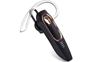 Micool Headset Bluetooth V5.0, Geräuschunterdrückung Freisprech Bluetooth Headset Handy 30 Stunden Gesprächszeit, Mute-Funktion, Sprachassistent Kabelloser Headset für LKW Fahrer