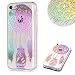 Produktbild Aearl Für iPhone 5C Hülle Silikon, Shiny Laser Bunt Gemälde Muster Weich Dünn TPU Handyhülle Transparent Klar Schutz Tasche Schale Stoßfest Bumper Cover mit Schutzfolie für iPhone 5C,Traumfänger