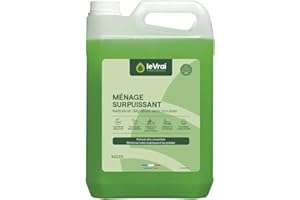 LE VRAI PROFESSIONNEL – Nettoyant Sol & Multi-Surfaces – Détergent Alcalin & Dégraissant Non Moussant – Apte Contact Alimentaire – Parfum Pin des Landes – Fabrication Française – Bidon 5L