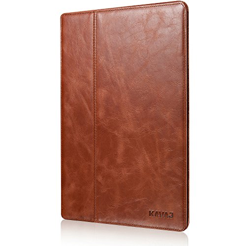 KAVAJ IPad Air 2 Ledertasche Case Hülle „Hamburg“ Für Das Apple IPad Air 2 Cognac Braun Aus Echtem Leder Mit Standfunktion In 5 Winkeln. Dünnes Smart Cover Als Edles Zubehör Für Das Original IPad Air 2 - 9