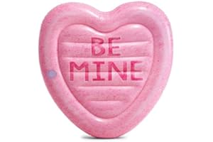 Intex 58789 - Materassino Gonfiabile Mare Cuore, Vinile, Multicolore, 145x142 cm