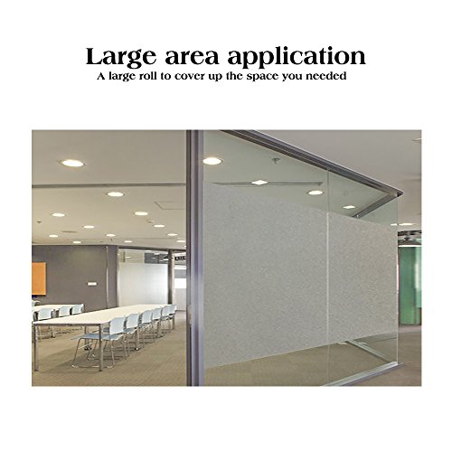 Rabbitgoo Fensterfolie Sichtschutzfolie Fensterschutzfolie Blickdicht, Statisch Haftend, Anti-UV, Upgrade Version 90*200cm - 5