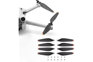Holilo 4 Coppie di Eliche per Droni Compatibile con Mini 3 / Mini 3 Pro, Pieghevole Basso Rumore Propellers, per Mini 3 / Mini 3 Pro Accessori (arancia)