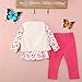 Baby Kids Toddlers Girls Clothes Floral T-shirt Tops + Leggings+Vest 3pcs Outfit Sets