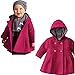 xhorizon TM FLK T175 Baby Girls Hooded Warm Wool Cotton Jacket Trench Coat Outwear