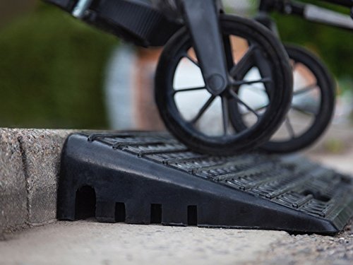 Rampas de bordillo para acceso de autom  viles  motocicletas y sillas de ruedas  pack de 2 unidades