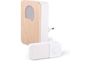 SCS Sentinel, CSF0104, Carillon SONE Cosy Sans Fil et Sans Pile, Sonnette Extérieure Etanche, Portée jusqu'à 150 m en champ libre, Haute résistance bouton poussoir, 100% Autonome, IP65