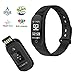 Produktbild mgcool Fitness Tracker Herzfrequenz Monitor, IP68 Wasserdicht Tracker Armbanduhr und tragbar Schrittzähler mit Smart Armband Schritt Tracker, Sleep Monitor Kalorien, Band 4, Band 4 Black