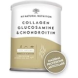 GLUCOSAMINA 1500mg + CONDROITINA 1200mg + COLLAGENE IDROLIZZATO 10.000mg + Acido Ialuronico + Vitamina C. Protezione della Ca