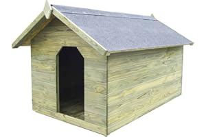 vidaXL Cuccia per Cane da Esterno Tetto Apribile Casetta Cani Legno di Pino